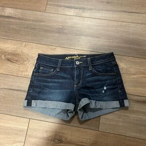 Arizona Jean Company Women's Denim Shorts - Dark Blue